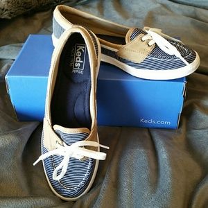 Keds Glimmer Boat Stripe slip on sneaker